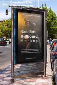 Free Roadside Outdoor Billboard Mockup Psd Template In 2020 Billboard Mockup Billboard Psd Templates