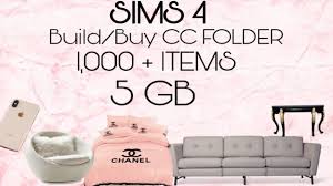 You can find cc folders everywhere, and anyone can download one. Sims 4 Build Buy Cc Folder Download 1 000 Objects 5 Gbs Youtube Sims 4 Skills Sims 4 Sims