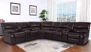 Leather sectional furniture can truly define a living space. Madrid Leather Gel Reclining Sectional Sofa Furniture Distribution Center