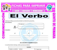 Ficha De Accidentes Gramaticales Para Quinto De Primaria Map