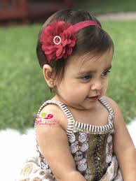 MAROON Headband- FALL COLOR Baby Headband -- Newborn Bows