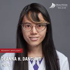 Meet Deanna H. Dang, MD! 👋 Dr. Dang was born and raised in Jacksonville,  Florida. She attended the University of Florida where she graduated magna  cum laude with Bachelor of Music degrees