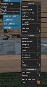 Phantom forces hack gui, it has a lot of features such as aimbot, silent aim, gun mods, no recoil, infinite ammo, player mods, speed, fly, rainbow gun, esp, tracers, wallhack, auto deploy, full bright, jump hack, and more! Beachwave Universal Aimbot Visuals Phantom Forces Gui Robloxscripts Com