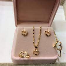 High Quality Rose Gold Heart Jewelry Set For Kids Lazada Ph We provide a wide range of jewelry including bangles, necklace sets, rings. high quality rose gold heart jewelry set for kids