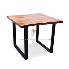Check spelling or type a new query. Buy Fr Tables Series Industrial Style Square Table With Square Metal Bases And Natural Edge Wooden Top Online Dining Tables Restaurant Tables Restaurant Furniture Furnitureroots Product