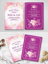Two Sided Wedding Invitation Card In 2020 Wedding Invitation Cards Wedding Invitations Wedding Invitation Format
