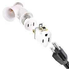 Wide range of light socket adapters in stock. Ul Listed E26 E27 Light Polarized Socket Outlet 110v Grounding Plug Converter Fireproof Material Heavy Duty 660w Or 6a Receptacle In Screw Adapter W 2 Prong To 3 Prong Adapter Pricepulse