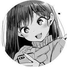 Black And White Anime Aesthetic Icon 