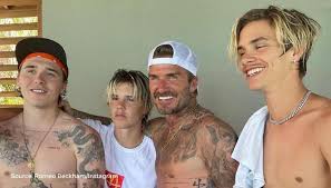 The beckham family moved from la to london where they continue to raise their four children: David Beckham Snapped With Sons In Miami Fans In Awe Of Family Picture