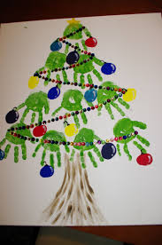 This Would Be A Great Preschool Class Project Do Whole Class And Make Huge Tree With Their Names On Each Han Loisirs Creatifs De Noel Idee Bricolage Noel Noel