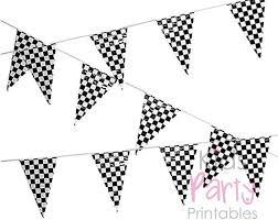 Black And White Checkered Flag Banner Race Car Birthday Decoration Checkered Flags Banner Bunting 100ft Black And White Racing F Race Car Birthday Decorations Car Birthday Theme Race Car Birthday