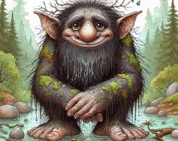 Graphic Novel Fantasy Fiction A Troll Hunter's Guide 25 Troll Archetypes  Defined Illustrated Troll Art Paperback Book 62 Pages 8x11 Inches