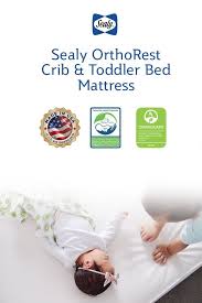 Sealy Baby S Ortho Rest Crib Mattress Offers Durable Support For Your Little One In Addition The Ortho Re Baby Mattress Toddler Mattress Toddler Bed Mattress