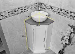 Bathroom Painted Vanity Unit Corner