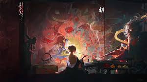 Henglein and steets/getty images naze means why in japanese. 340136 Fantasy Japanese Demon Yokai Art Digital Art 4k Wallpaper Mocah Hd Wallpapers