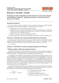 Exercice N Hg 0302 Corrige Lthe En 2020 Exercice Bassin Versant Bassin