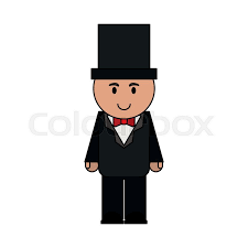 Man Cartoon Wearing Suit With Top Hat Stock Vector Colourbox Top hat cartoon 1 of 19. man cartoon wearing suit with top hat