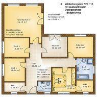 120 Qm Bungalow In 2020 Bungalow Winkelbungalow Grundriss
