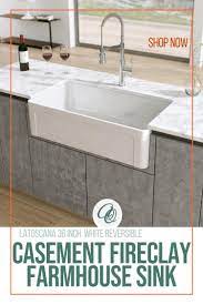 Latoscana 36 White Reversible Casement Design Fireclay Farmhouse Sink Ltw3619w Fireclay Farmhouse Sink Farmhouse Sink Farmhouse Sink Installation
