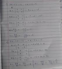 Find the determinant, d, by using the x, y, and z values from the problem. Solve The Following Simultaneous Equations Using Cramer S Rule 1 3r 4y 10 4x 3y 5 0 4x Brainly In