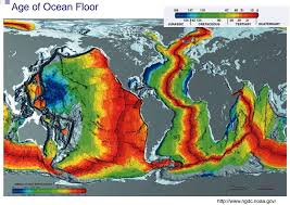 Age Of The Ocean Floor Ciencias De La Tierra Placa Tectonica Fondo Marino