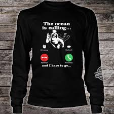 The Ocean Is Calling Coole Diver Spruche Lustiges Taucher Shirt