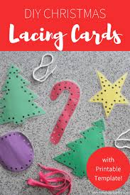 Best practices & activities for preschoolers. Printable Lacing Cards For Toddlers And Preschoolers This Christmas Live Well Play Together