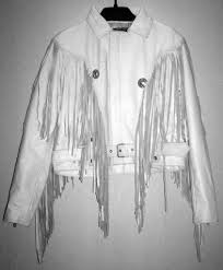 Leather Jacket With Fringe Custom Made Style Mlfj201 Available In 8 Colors Fringe Leather Jacket White Leather Jacket Custom Leather Jackets