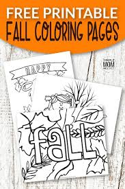 Print and color airplanes, animals, birds and beach pictures. Free Printable Fall Coloring Pages Simple Mom Project