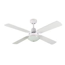 Hidden blade irons create a seamless visual appeal, and the light kit's metal support structure ensures an unbroken experience of comfort and style. Ramo 48 Inch Ceiling Fan With Light And Remote Control In White Lighting Empire