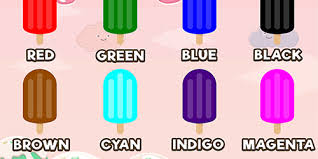 Planet of kids, colorful vector illustration. Learning Colors For Kids Online