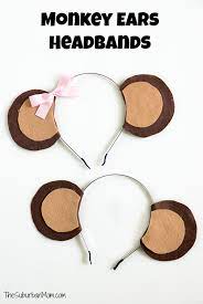 Diy Monkey Ears Headband Tutorial Kinderkostume Curious George Party Affe Basteln