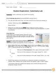 Use the gizmo to check your answer. Calorimetry Lab Gizmo Answers Activity C Calorimetry Lab