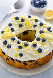 In a medium bowl, whisk powdered sugar, milk and lemon juice together. Lemon Blueberry Bundt Cake With Cream Cheese Frosting