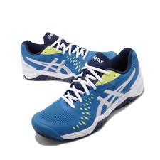 details about asics gel challenger 12 electric blue silver white men tennis shoes 1041a045 400