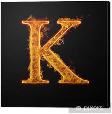 Choose resolution & download this wallpaper . Fire Alphabet Letter K Canvas Print Pixers We Live To Change