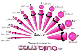 gauges sizes gauges size chart ear gauge sizes ear gauges