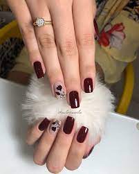 El acabado final en los. Unas Decoradas Rojo Vino Facebook