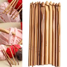 Caron free knitting & crochet patterns! 12pcs Set 6 Bamboo Handle Crochet Hook Knit Craft Knitting Needle Weave Yarn 3 10mm Sewing For Home Handmade Accessories Special Promo Faf8f8 Goteborgsaventyrscenter