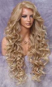We have different shade of blonde in lace front construction or capless. 40 Long Lace Front Wig Full Beautiful Curly Blonde Mix Heat Ok Wbpr 27 613 Dyed Blonde Hair Frontal Hairstyles Blonde Lace Front Wigs