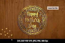 Download Happy Mother S Day Svg Floral Frame Laser Cut Files