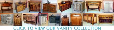 Handcrafted from 100% reclaimed wood and hand forged hardware. Rustic Bathroom Vanities Vienna Woodworks