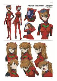 asuka shikinami キャラクターデザインの参照 エヴァンゲリオン キャラクターデザイン