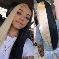 Then check out this look. Carina Customized Blonde Black Red Pink Straight Human Hair Wigs For Women With Baby Hair
