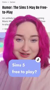 Will Sims 5 be free to play? 🤔 #sims5 #projectrenee #freetoplay #thesims  #simmer #greenscreen