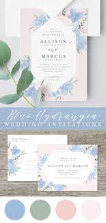 Hydrangea Wedding Invitation Template Printable Wedding Etsy Floral Invitation Wedding Template Hydrangea Wedding Invitations Wedding Invitations Romantic