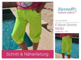 Enthalten sind schnittmuster und nähanleitung für eine kurze und eine lange pumphose, jeweils mit den größen 56 bis 98, geeignet für kinder von 1. Schnittmuster Pumphose In Zwei Langen Nicki Gr 62 104