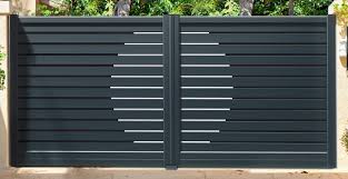 Portail Aluminium Sur Mesure Vendome Fermetures Portails Tad Domotique Door Gate Design Front Gate Design Steel Gate Design