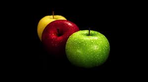 This standard variety is ripe in late september, or early october. Green Red Yellow Fruits Wet Apples Black Background Wallpaper 127421