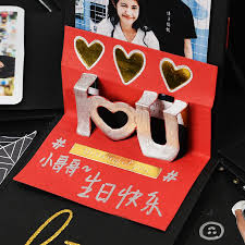 Turn the paper 90 degrees and repeat this step. Usd 4 99 Happy Party Explosion Box Organ Card Handmade Diy Accessories Fun Card Making Creative Birthday Gift Small Greeting Card Wholesale From China Online Shopping Buy Asian Products Online From